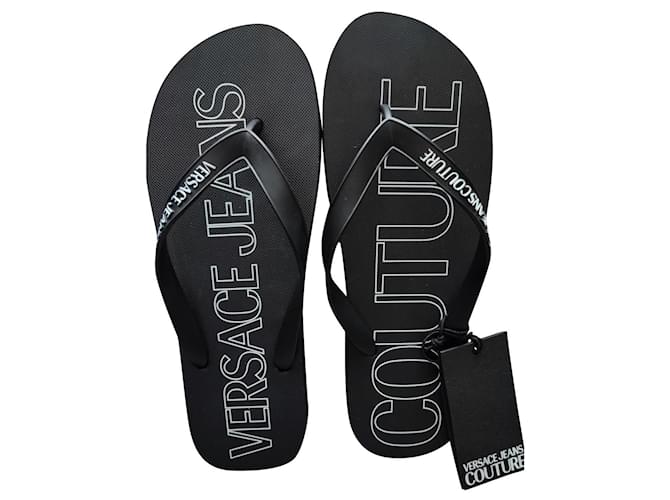 Versace jeans discount couture flip flops