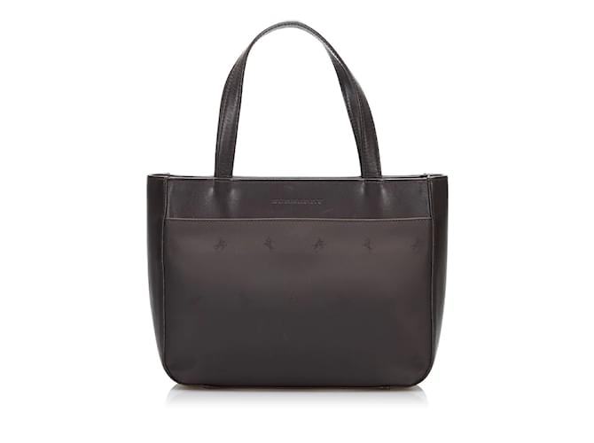 Burberry Vintage Nylon Handbag Brown Cloth  ref.847870