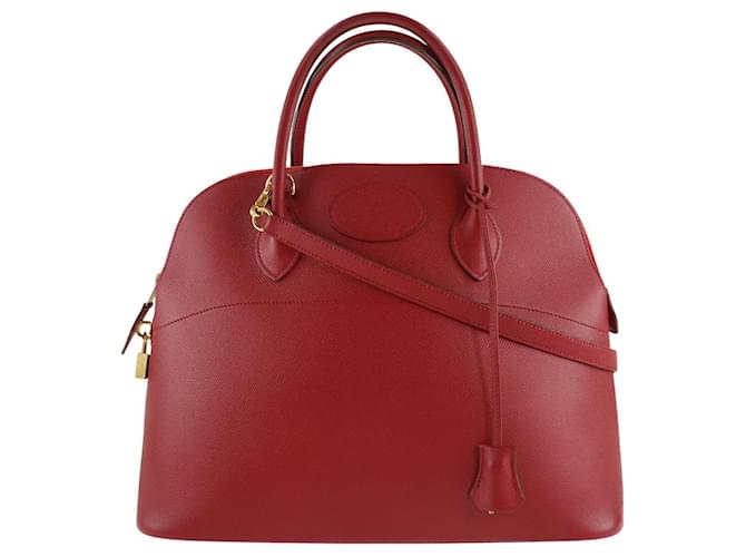Hermès Bolide Red Leather  ref.848214