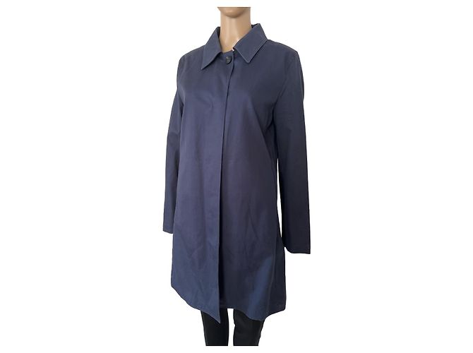 Abrigo J.Crew de algodón azul Talla L