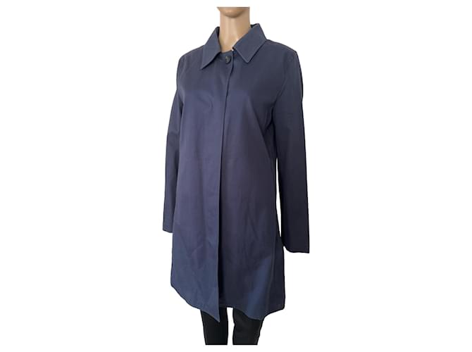 J.Crew Coats, Outerwear Blue Cotton  ref.848381