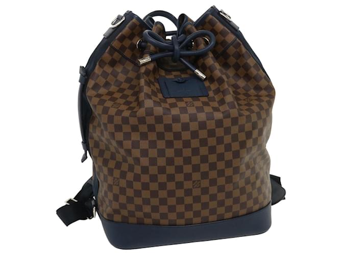 Backpacks Louis Vuitton Louis Vuitton Damier Ebene Montsouris mm Backpack N51143 LV Auth 26498a