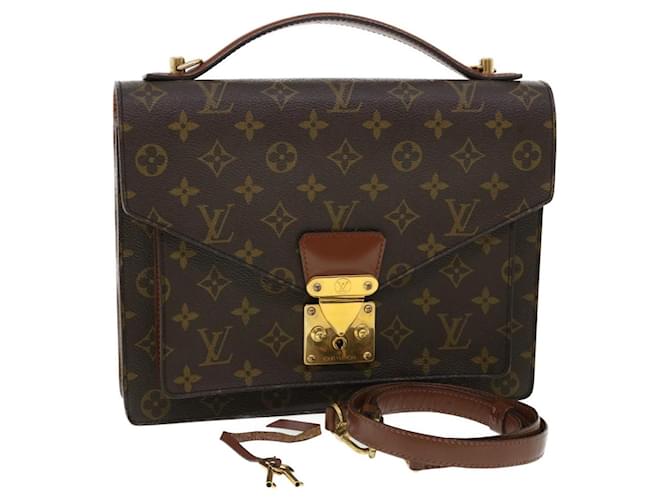 Louis Vuitton Monogram Monceau 26 Hand Bag 2way M51187 LV Auth 34544a Cloth  ref.848466