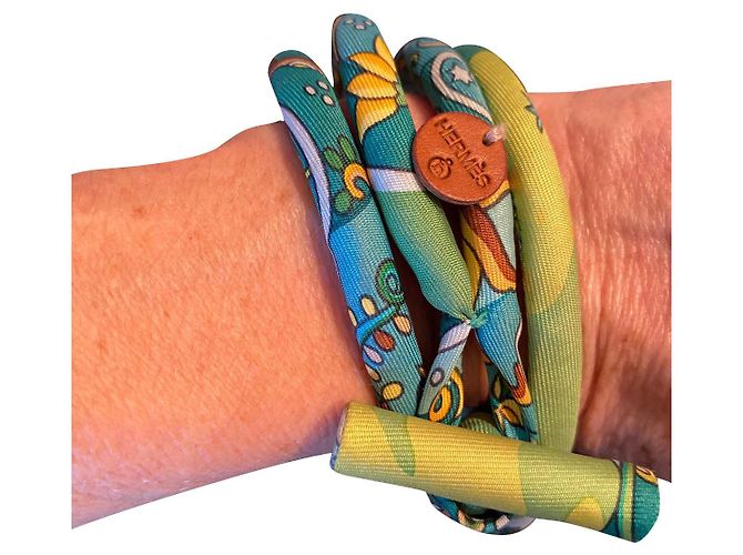 Constance Hermès pulseira e colar. Hermes Verde