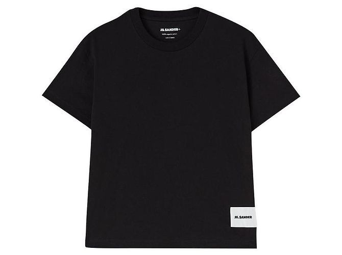 Camiseta Jil Sander negra de algodón XL Negro