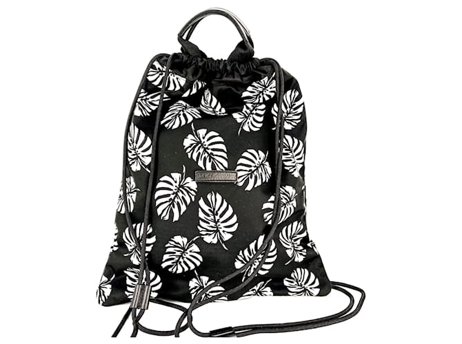 Dolce & Gabbana Black and White Nylon Backpack Multiple colors  ref.848593