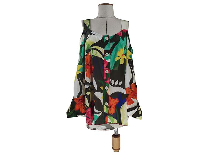 Camicia Tommy Hilfiger in seta multicolore XL