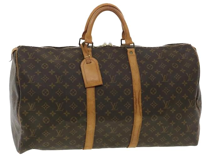 Louis Vuitton Monograma Keepall 55 Boston Bag M41424 LV Auth yk6122 Lona  ref.848707