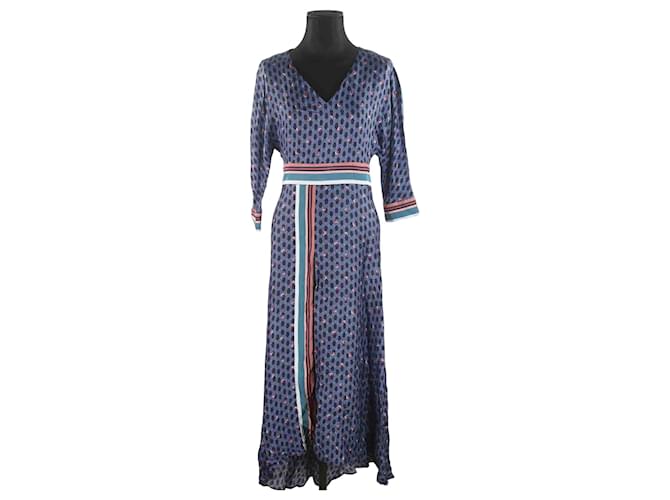 Robe Maje 36 Azul Viscosa ref.848823 Joli Closet