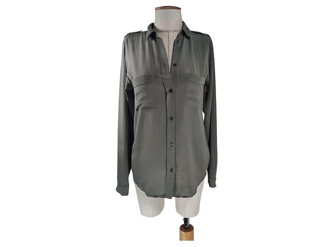 Filippa K Camicia in seta verde