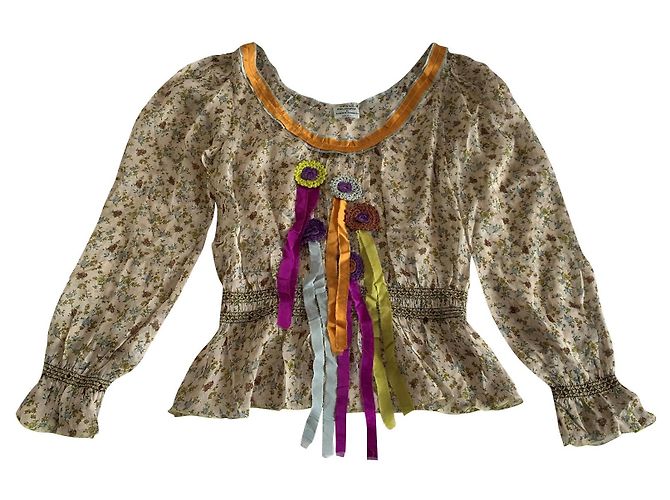Camicetta di seta floreale Philosophy Di Alberta Ferretti Multicolore
