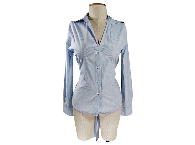 Camicia Aigner a righe blu