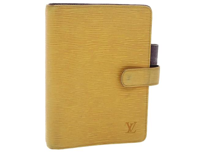 LOUIS VUITTON Epi Agenda MM Day Planner Cover Yellow R20049 LV