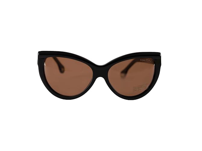 Gafas de sol ojo de gato Tom Ford Castaño Acetato  ref.849700
