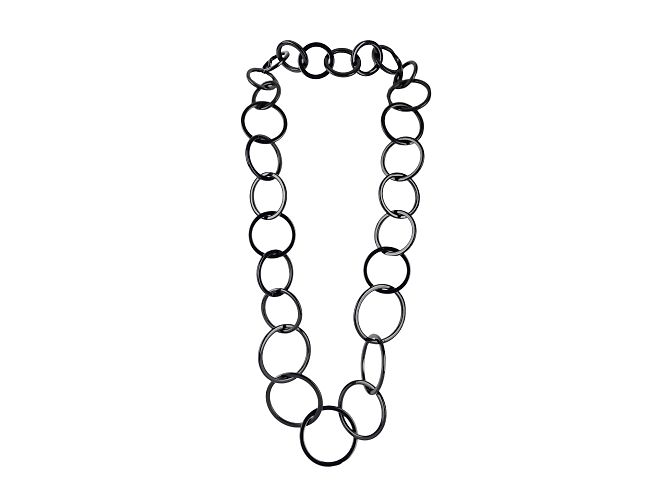 Collana Miu Miu Loop Nero 
