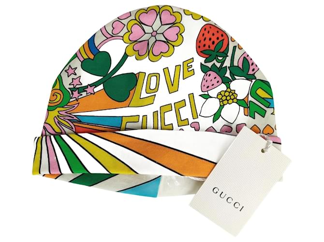 Cappello da donna Gucci in puro cotone multicolor Multicolore Tela  ref.849793