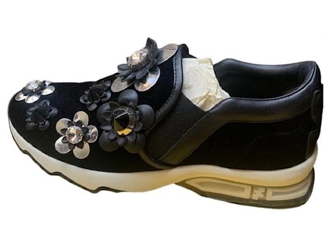 Fendi Sneakers Black Cloth  ref.850230