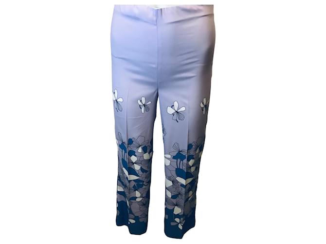 Autre Marque Metradamo Floral Trousers Purple Polyester  ref.850788