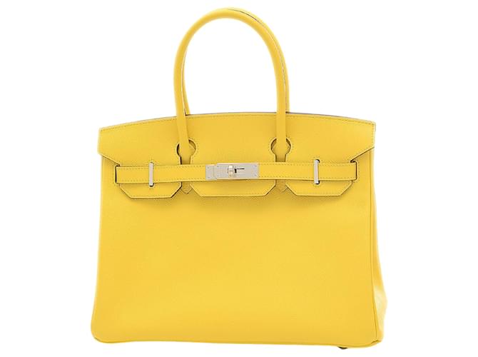 Hermès Birkin 30 Yellow Leather  ref.850974