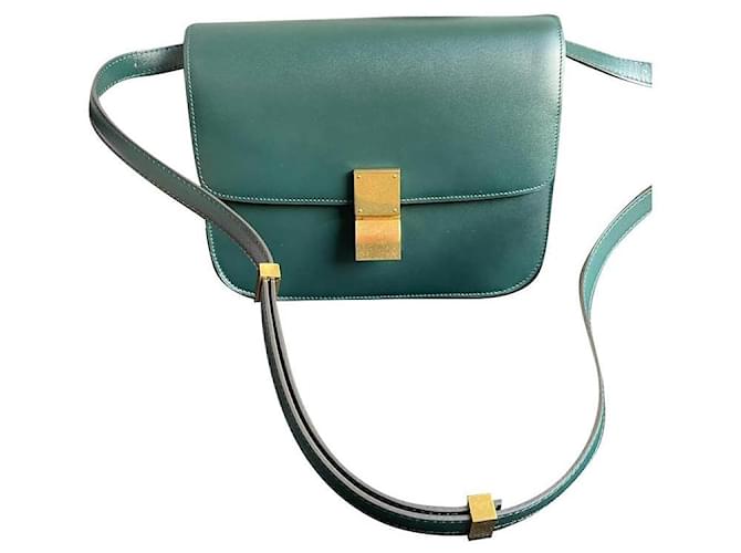 Classic Box Céline Classic color  Dark green Leather ref.851257 -  Joli Closet