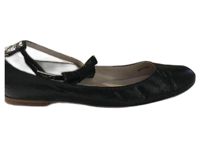 Marc by Marc Jacobs BALLERINAS WITH BOW STRAP Black Patent leather  ref.851292