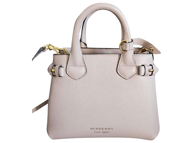 Borsa Burberry in pelle beige