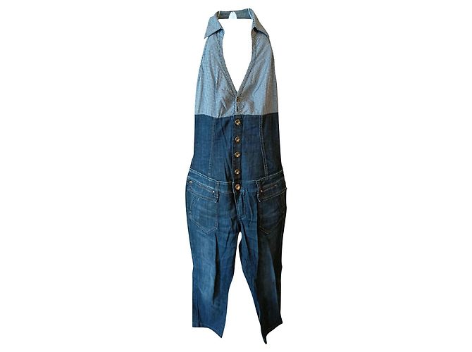 Macacão jeans Miss Sixty Azul