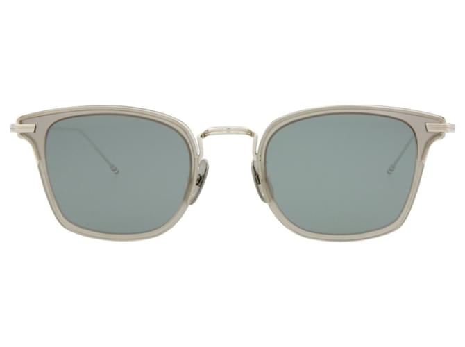 トムブラウン　サングラス　グレー　スクエア Thom Browne Eyewear スクエアフレーム サングラス | グレー