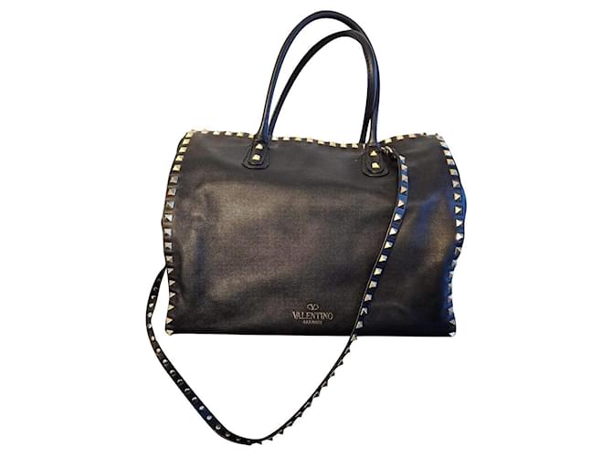 Valentino Handbags Black Leather  ref.851581