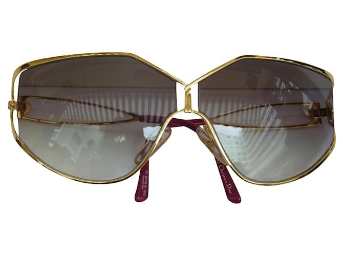 Christian Dior occhiali da sole D'oro Metallo  ref.851625