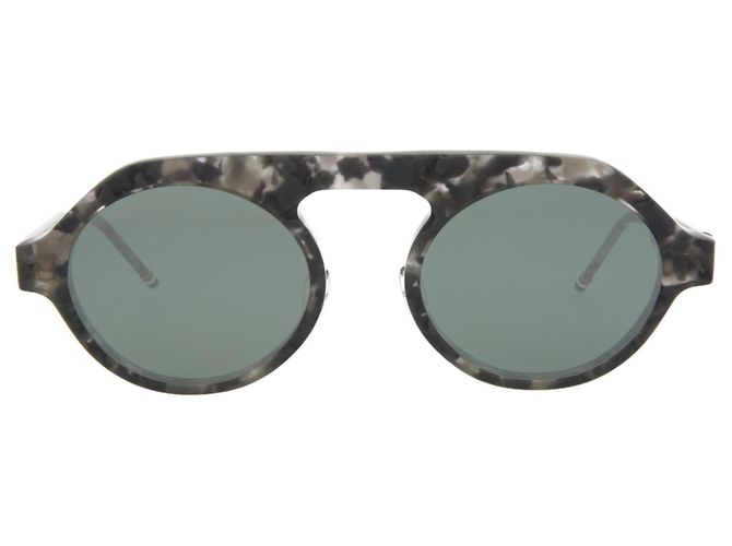 Thom Browne Oval-Frame Acetate Sunglasses