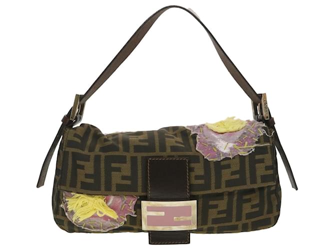 Fendi Baguette Toile Marron  ref.852410