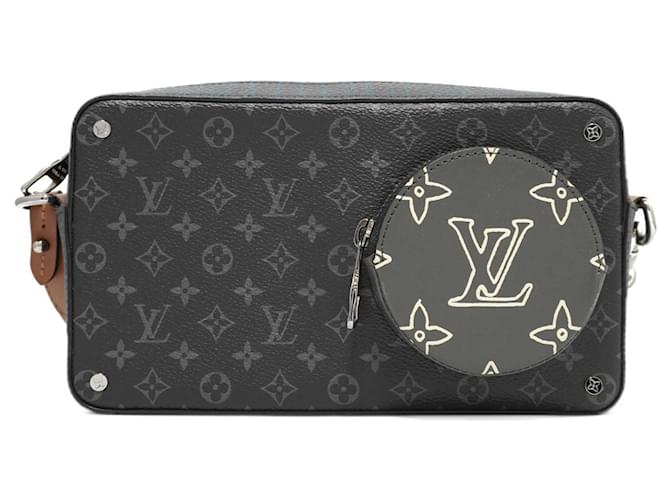 Black Louis Vuitton Monogram Eclipse Volga Crossbody Bag