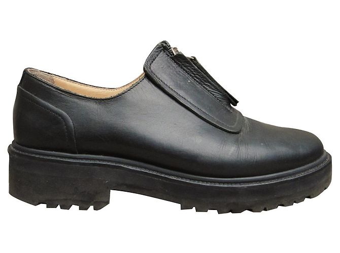 Mm6 Derby MM con zip6 Maison Margiela 37 Nero 