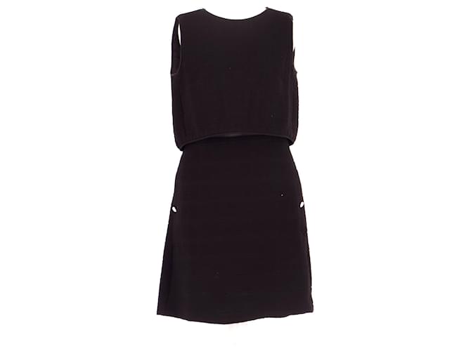 Maje robe Black Polyester  ref.852615