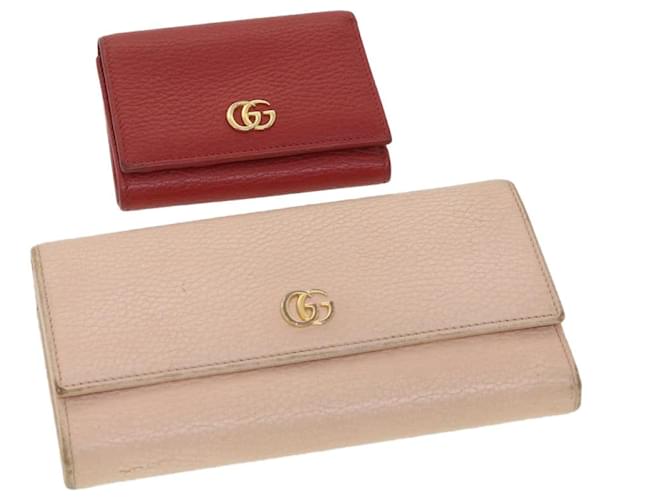 Gucci petite marmont on sale wallet on chain red