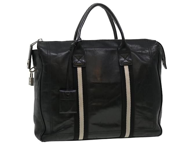 BALLY Business Bag cuir de veau Noir Auth bs4398  ref.852691