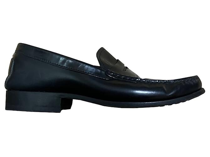 Tod's Loafers Slip ons Black Leather  ref.852807