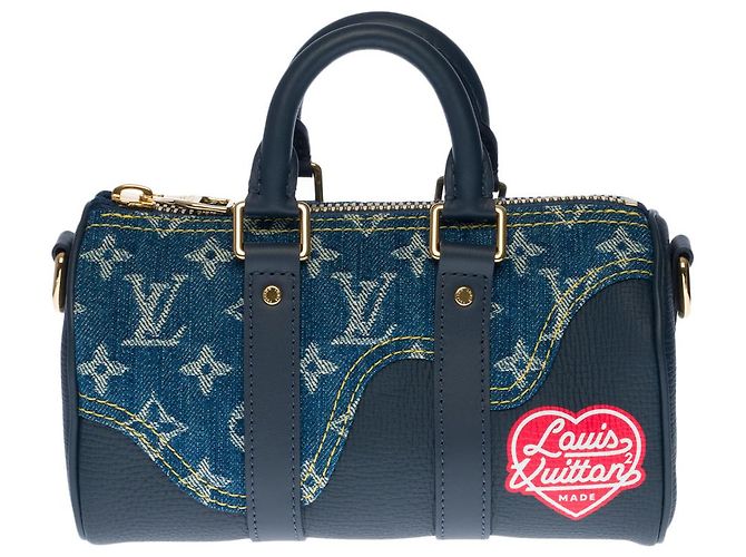 Louis Vuitton BORSONE DA VIAGGIO KEEPALL IN DENIM BLU - 133217934