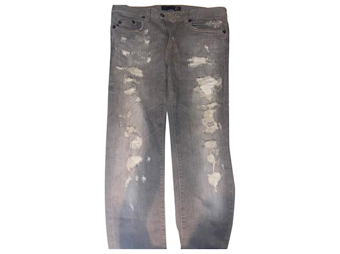 Just Cavalli Straight Jeans Grey Denim  ref.852874