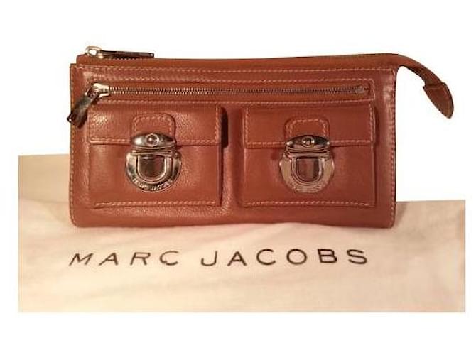 Marc Jacobs Clutch-Taschen Kastanie Leder  ref.852900