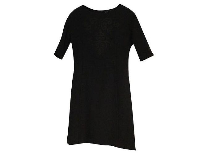 Vestido de algodón negro Sinéquanone
