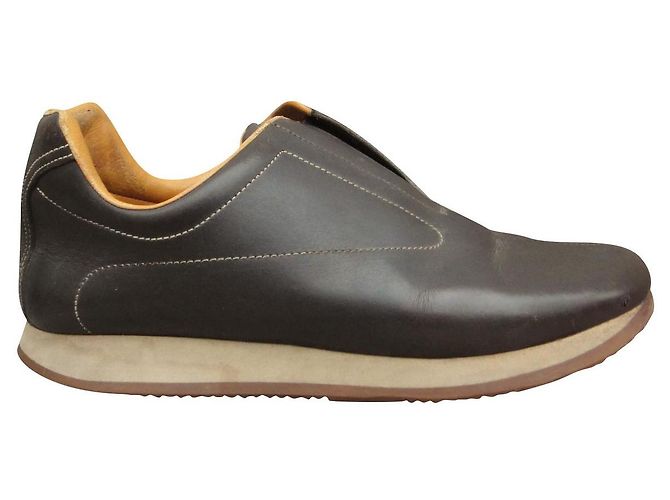baskets Hermès p 38,5 Marron foncé