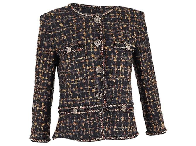 Chanel Paris-Rome Fantasy Tweed Jacket in Multicolor Cotton