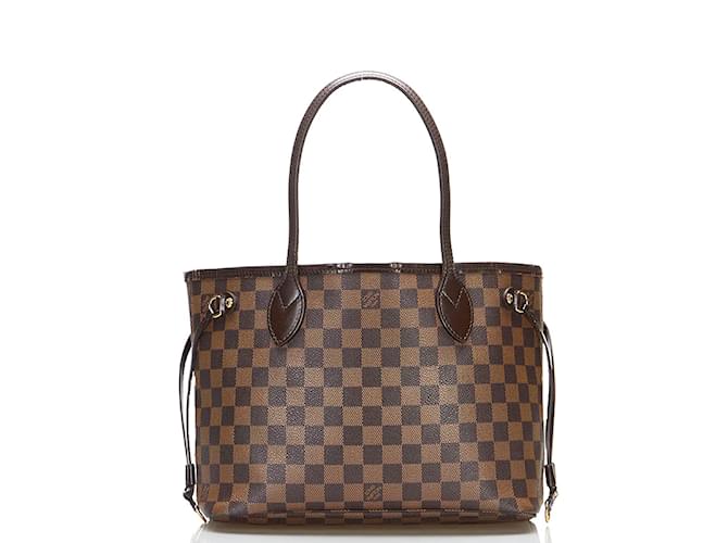 LOUIS VUITTON Never full PM Damier WomenTote Bag Brown Discontinued produ
