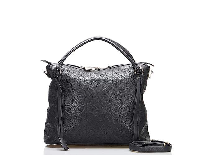 Louis Vuitton Antheia Ixia PM Einkaufstasche aus Leder mit Monogramm M94204 In sehr gutem Zustand Schwarz  ref.853024