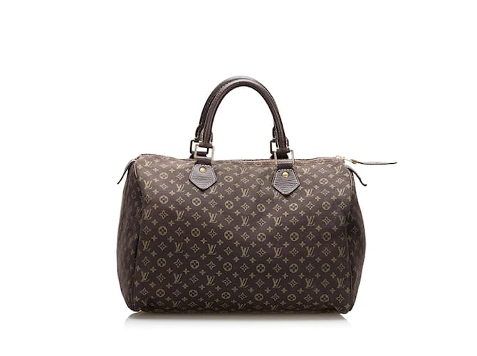 Louis Vuitton Monogram Mini Lin Speedy 30 M95224 Brown Cloth ref.976523 -  Joli Closet