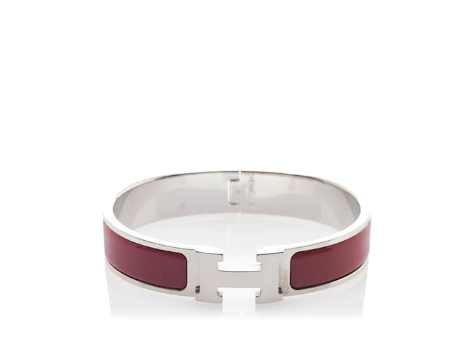 Hermès Fare clic sul braccialetto H Rosso Metallo  ref.853072