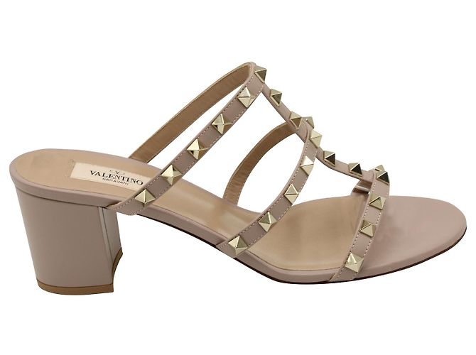 Valentino Garavani Valentino Rockstud Sandalen aus nacktem Leder