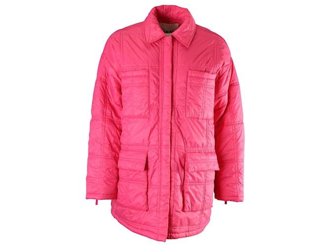 Autre Marque Remain Birger Christensen Anine Puffer Jacket in Pink Recycled Polyamide  ref.853126